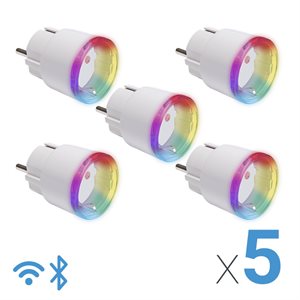 Bild av Shelly Plus Plug S, 5-pack, vit