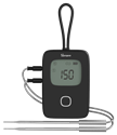 Visa Detaljer för Grilltermometer, 2 givare, Bluetooth Bild av Grilltermometer, 2 givare, Bluetooth