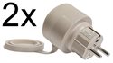 Visa Detaljer för 2 x Utomhuskontakt, Effektmätning, WiFi, Matter, Shelly Outdoor Plug S Gen3 Bild av 2 x Utomhuskontakt, Effektmätning, WiFi, Matter, Shelly Outdoor Plug S Gen3