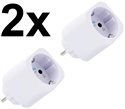 Visa Detaljer för 2-pack smart stickpropp – WiFi, BLU, Matter, effektmätning, 13A, Vit – Shelly Plug M Gen3 Bild av 2-pack smart stickpropp – WiFi, BLU, Matter, effektmätning, 13A, Vit – Shelly Plug M Gen3