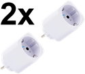 Visa Detaljer för 2-pack smart stickpropp – WiFi, BLU, Matter, effektmätning, 13A, Vit – Shelly Plug M Gen3 Bild av 2-pack smart stickpropp – WiFi, BLU, Matter, effektmätning, 13A, Vit – Shelly Plug M Gen3